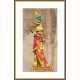NCP 6252 Cross stitch kit with printed background - African princess