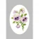 Cross stitch pattern for smartphone - Card with pansies