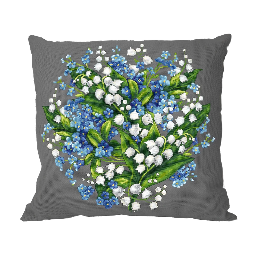 Cross stitch pattern for smartphone - Cushion - Spring flowers