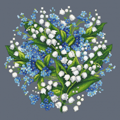Z 10745 Cross Stitch Kit - Spring Flowers