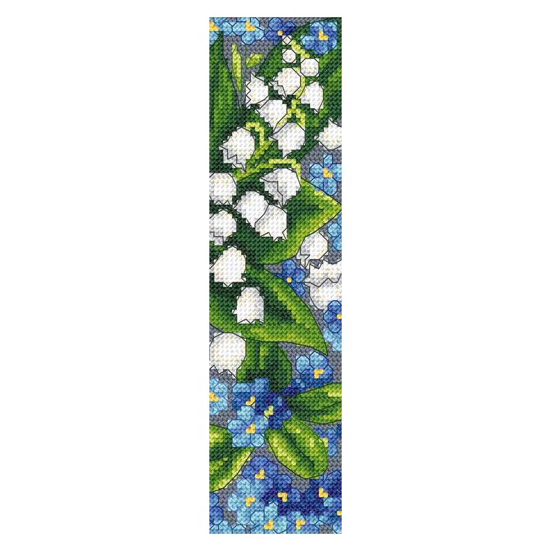 7 Cross Stitch Kits W/ Fabric & Thread Spring/Plants