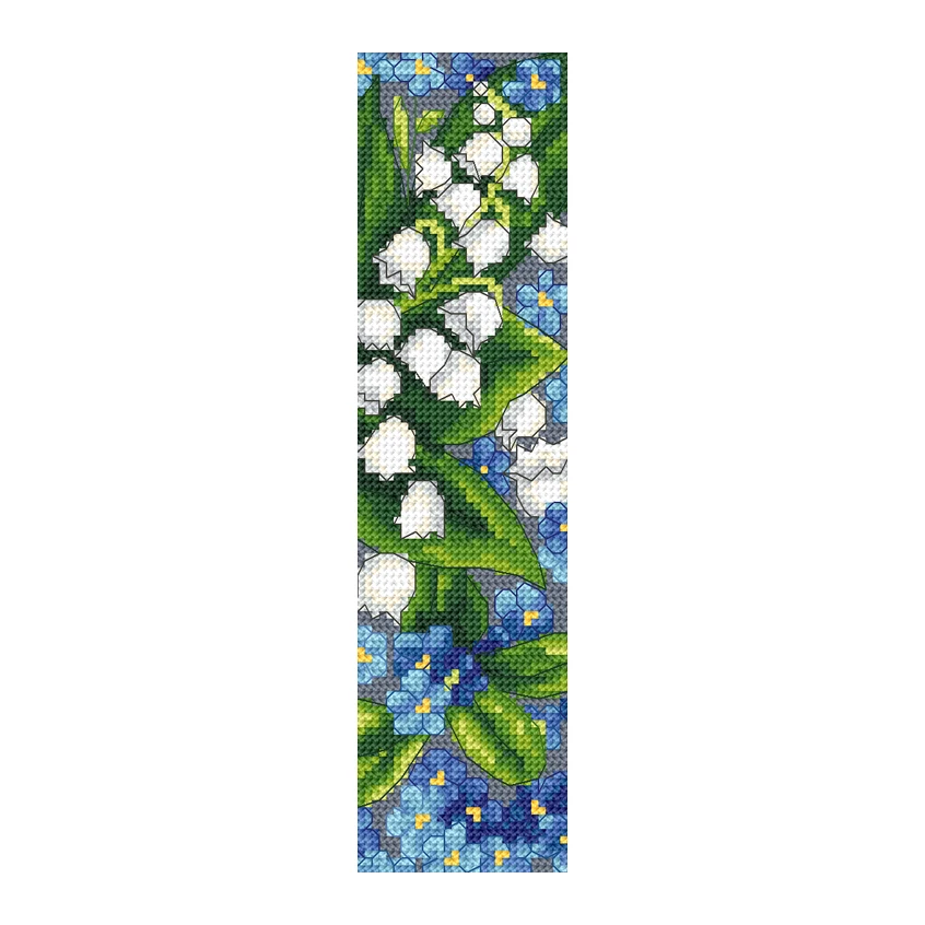 Cross stitch pattern for smartphone - Bookmark - Spring flowers