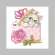 Cross stitch pattern for smartphone - Card with a kitty