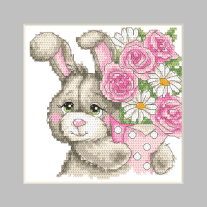ZSU 10818 Cross Stitch Kit - Card with a Bunny