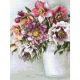 AN 10820 Tapestry aida - Colorful hellebores