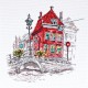 AH -148 Cross Stitch Kit - Colorful Town III