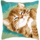 VPN-0157982 Cross stitch tapestry kit - Cushion - Cat