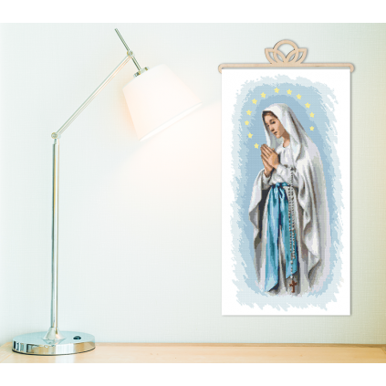 GC 10534 Printed Cross Stitch Pattern - Holy Mary of the Rosary