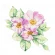Cross stitch pattern for smartphone - Wild rose flowers