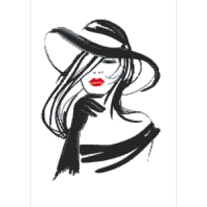 Z 10536 Cross Stitch Kit - verträumtes Mädchen
