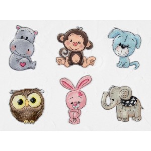 LS JK041 Kit punto croce - Ciondoli - Friends 4