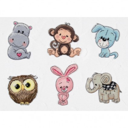 LS JK041 Kit Cross Stitch - Pingentes - Amigos 4