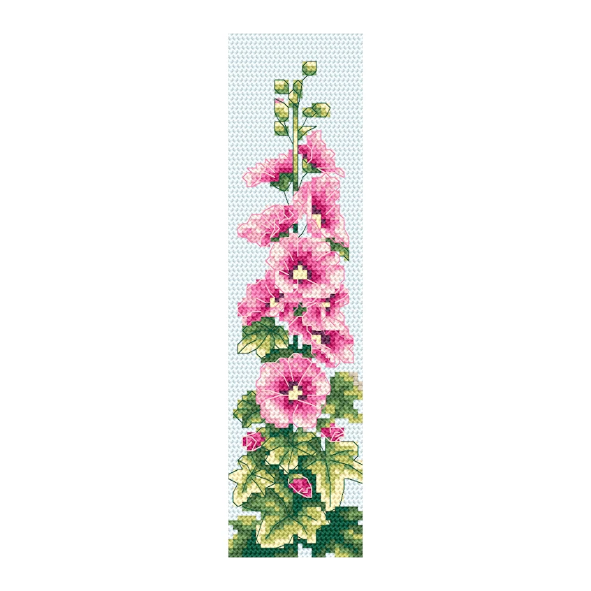 Cross stitch pattern for smartphone - Bookmark with mallow
