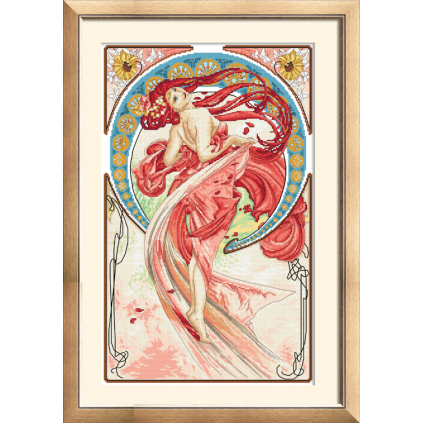 GC 10770 Cross Stitch Pattern em papel - Dança de A. Mucha