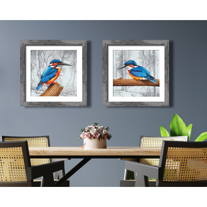 ZN 10768 Cross stitch tapestry kit - Kingfisher before flying