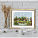 K 10766 Tapestry canvas - Picturesque village