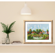 K 10766 Tapestry canvas - Picturesque village