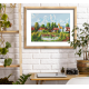 K 10766 Tapestry canvas - Picturesque village