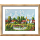 K 10766 Tapestry canvas - Picturesque village