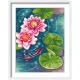 K 10539 Tapestry canvas - Charming water lilies