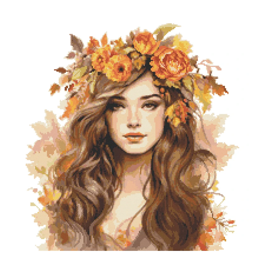 Cross stitch pattern for smartphone - Mrs. Autumn