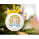 S 10847 Kryssstingmønster for smarttelefon - Christmas Ball -Disc With An Angel II