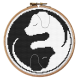 AN 10775 Arazzo Aida - Cane Yin yang
