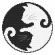 Cross stitch pattern for smartphone - Yin yang cat