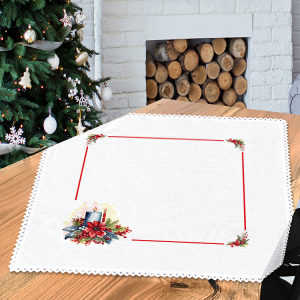 W 10547 Cross stitch pattern PDF - Christmas tablecloth