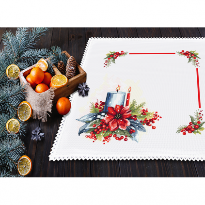 ZU 10545 Cross stitch kit - Christmas napkin