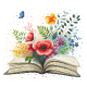 GC 10780 Schema punto croce stampato - Libro floreale