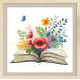 Z 10780 Cross Stitch Kit - Floral Book