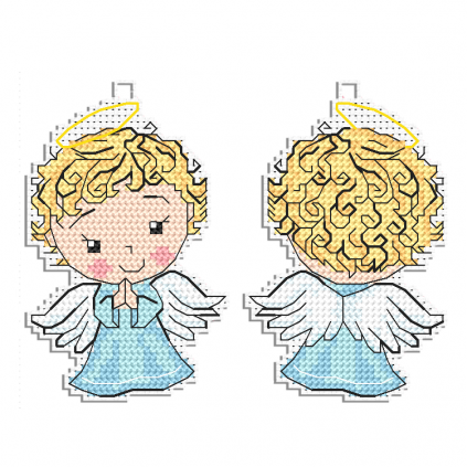 ZU 10857 Kit de ponto cruz - pingente - Angel Boy
