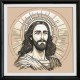 GC 10776 Padrão de ponto cruz impresso - majestoso Jesus
