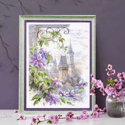 MN 250-064 Cross stitch kit - Fragrance of clematis