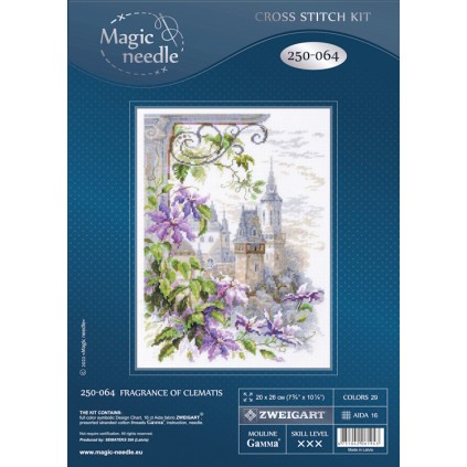MN 250-064 Cross stitch kit - Fragrance of clematis