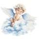 Z 10549 Kit Cross Stitch - Doce pequeno anjo