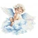 Cross stitch pattern for a phone - Sweet little angel