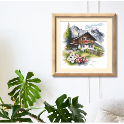 En 10791 Tapestry Aida - Alpine Hut