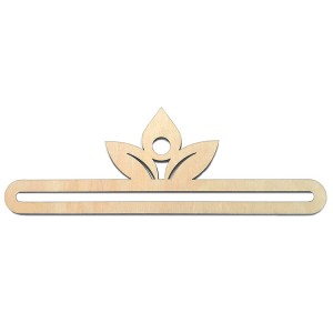 921-11 Cintre en bois feuilles 20cm