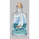 Z 10223 Cross stitch kit - Bottle with a sailboat