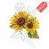 Free Cross stitch pattern for a phone - Stately sunflower