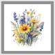 ZN 10552 Cross stitch tapestry kit - Flowers with lavender