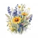 Cross stitch pattern for smartphone - Flowers with lavender