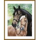 NCB 3330 Cross Stitch -sarja, jossa on painettu tausta - Hevoset rakkaudella