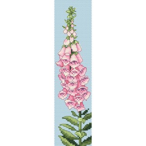 GU 10859 Cross Stitch Pattern em papel - Marcador com Foxglove