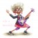 Patrón de punto de cruz para un teléfono - Abuela rockera