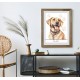 Zn 10863 Cross Stitch -kudoksella - koira - Labrador