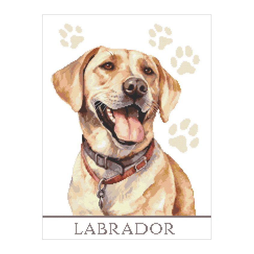 Cross stitch pattern for a phone - Dog - Labrador