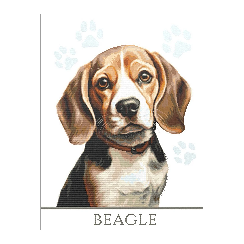 Cross stitch pattern for a phone - Dog - Beagle